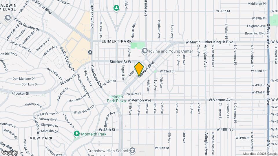 4282 Leimert Blvd Mapa y Detalles de la Ubicación