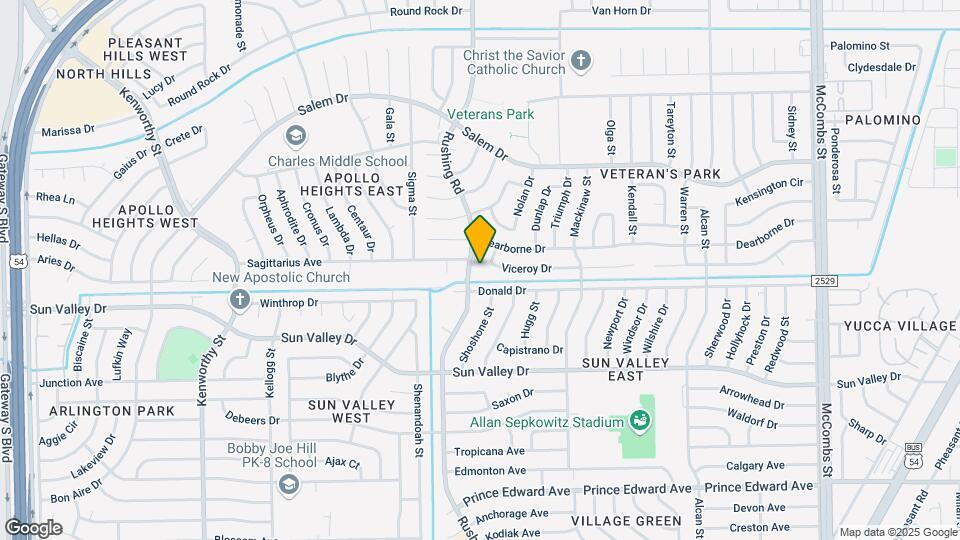 Desert Sun Apartments Map and Location Details