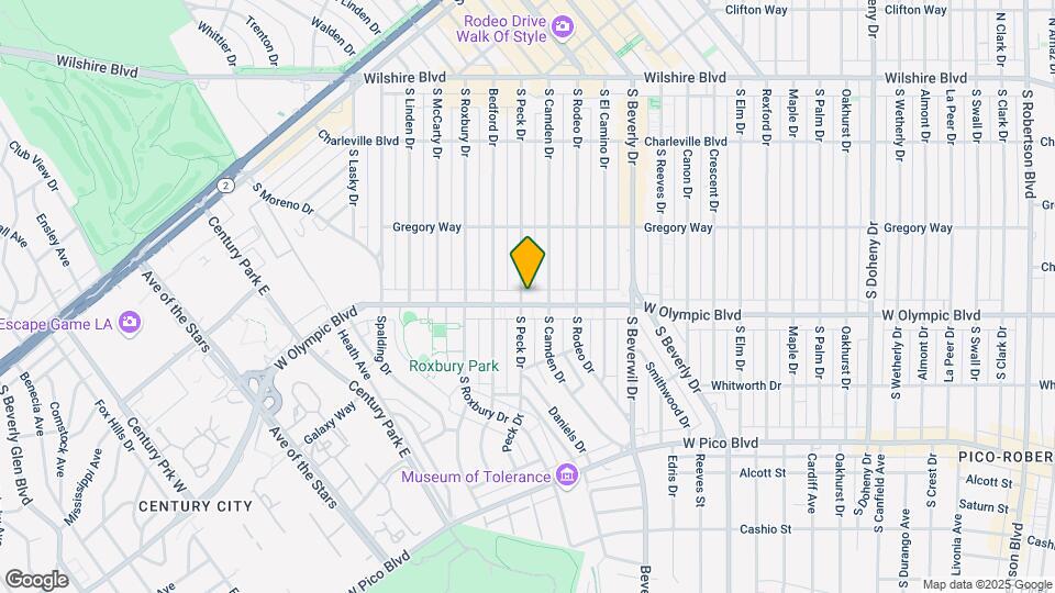 9595 W Olympic Blvd Mapa y Detalles de la Ubicación
