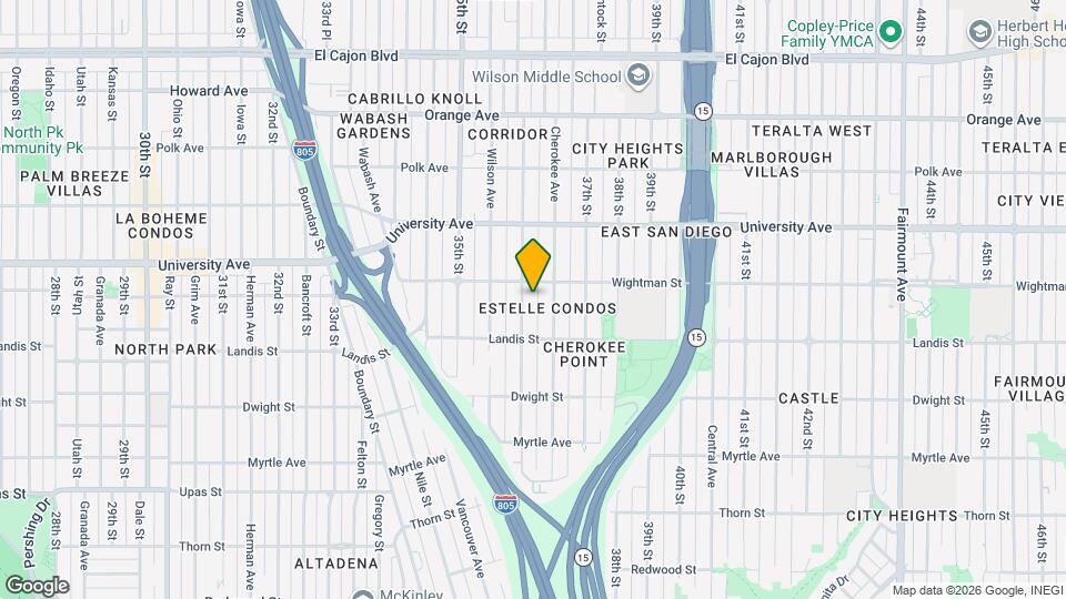 3769 36th St Map and Location Details
