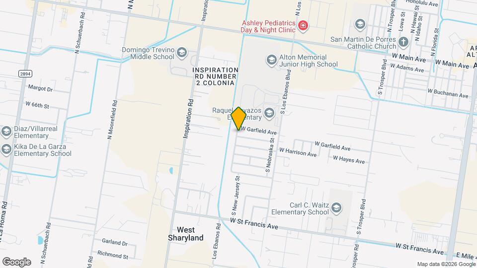 2609 W Hayes Ave Mapa y Detalles de la Ubicación
