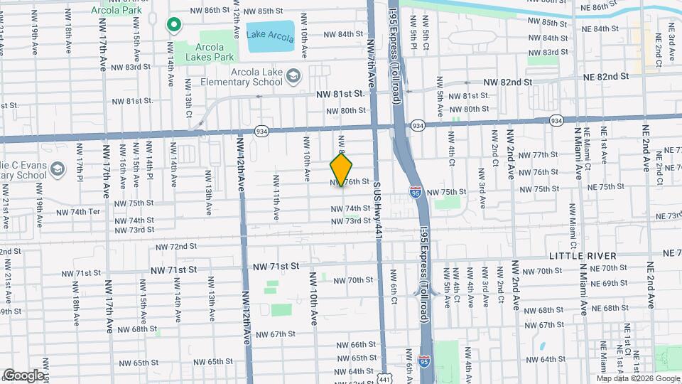 801 NW 75th St Map and Location Details