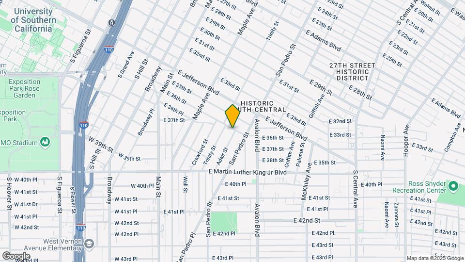 520 E 36th St Mapa y Detalles de la Ubicación