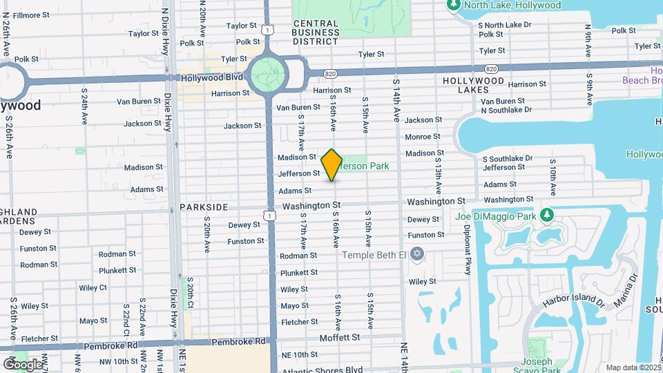 1601 Adams St Map and Location Details