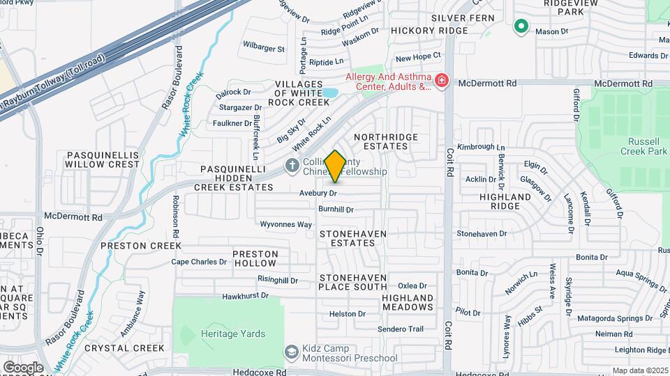 4429 Avebury Dr Map and Location Details