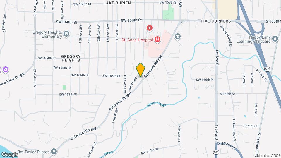16617 Sylvester Rd SW Map and Location Details