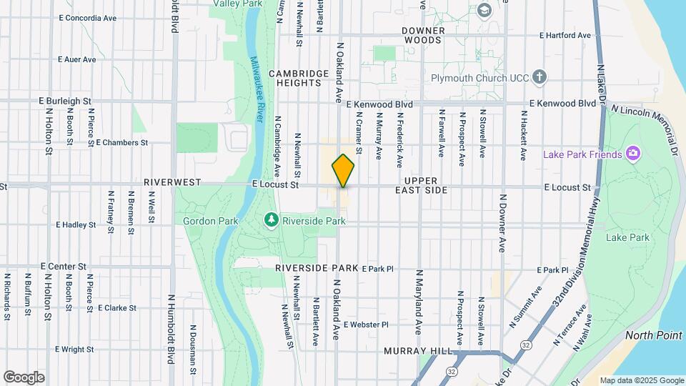 2852 N Oakland Ave, Unit #2 Map and Location Details