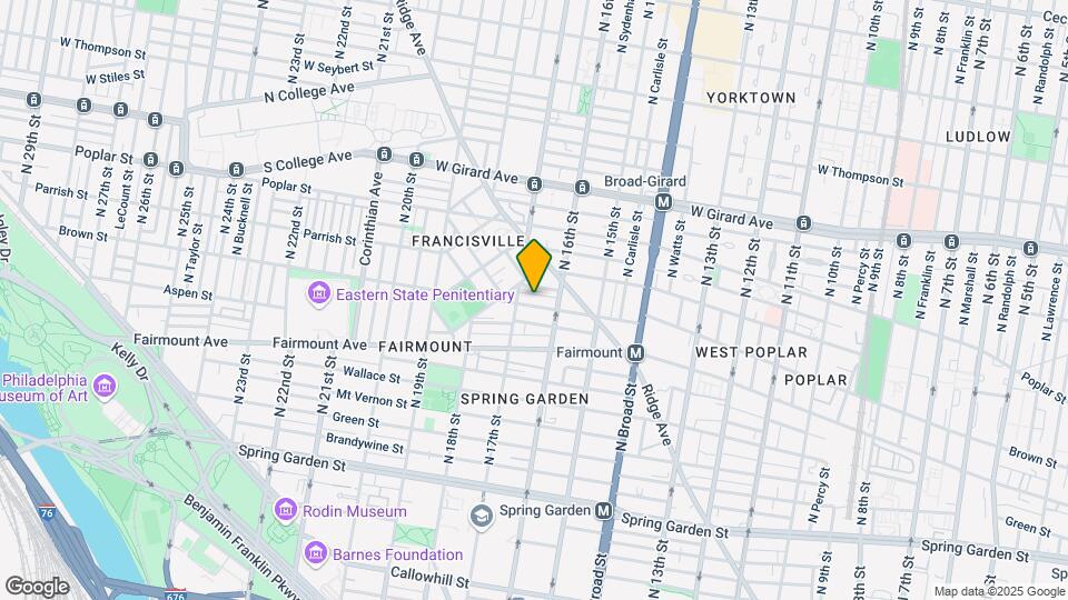 1617 Brown St Map and Location Details