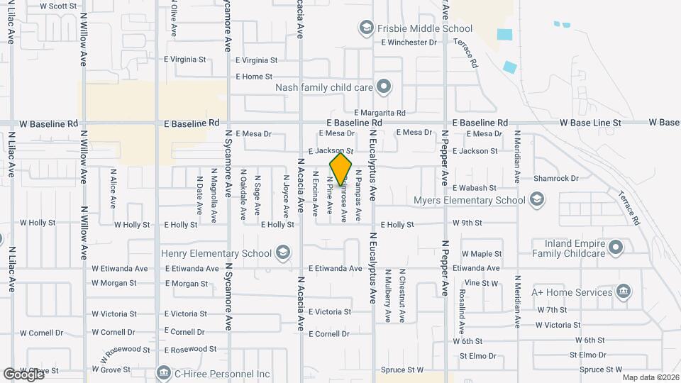 1008 N Primrose Ave Map and Location Details