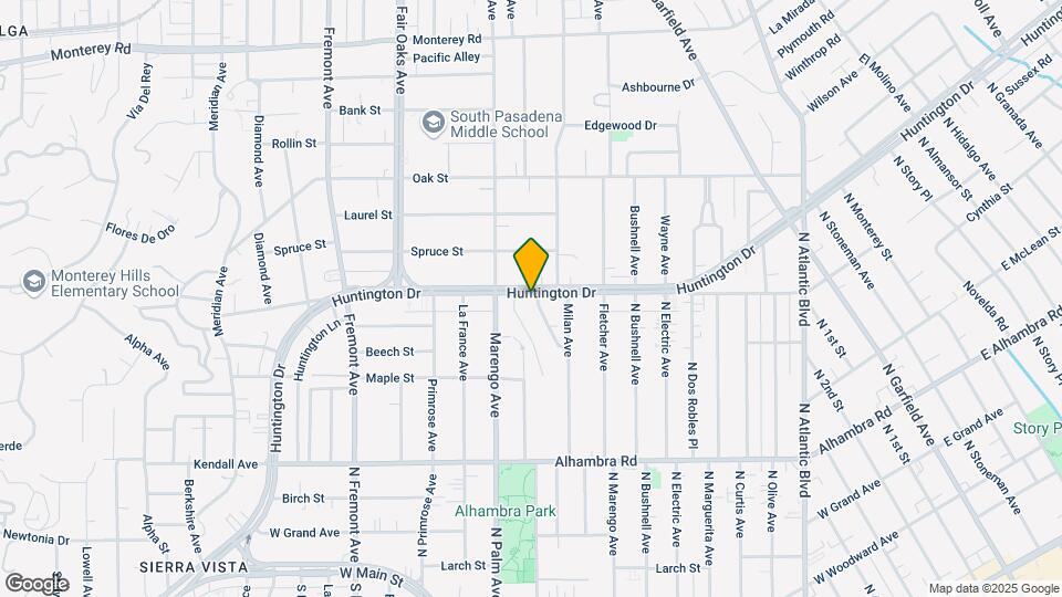 1731 Huntington Dr Mapa y Detalles de la Ubicación