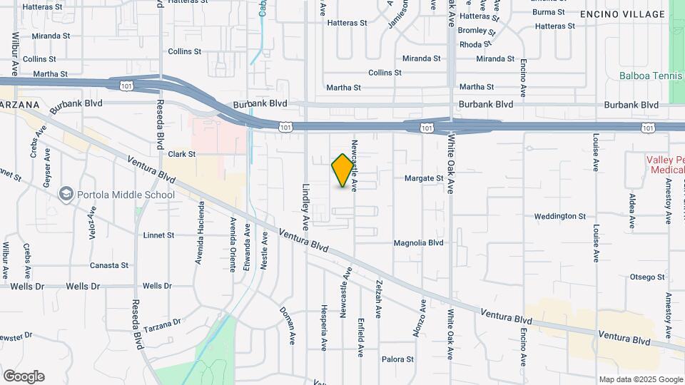 5339 Newcastle Ave, Unit 111 Map and Location Details