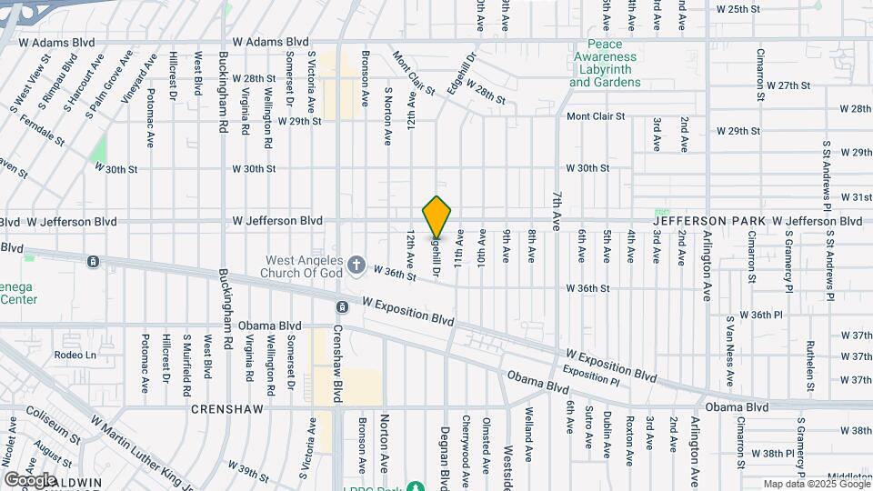 3431 Edgehill Dr Map and Location Details