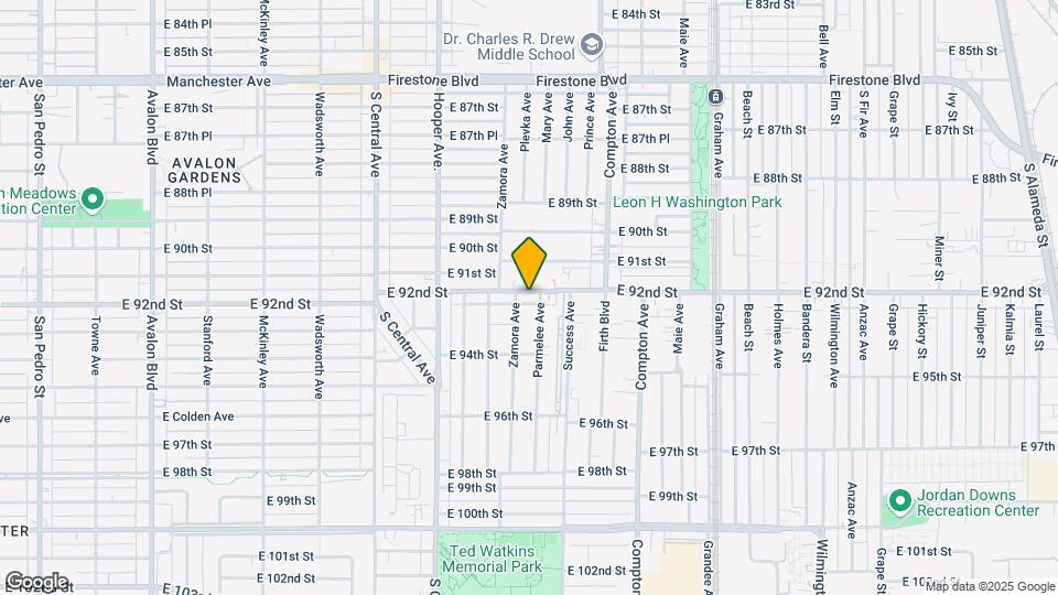1334 E 92nd St, Unit #2 Map and Location Details
