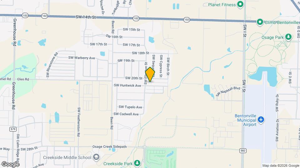 2106 SW Huntwick Ave Map and Location Details