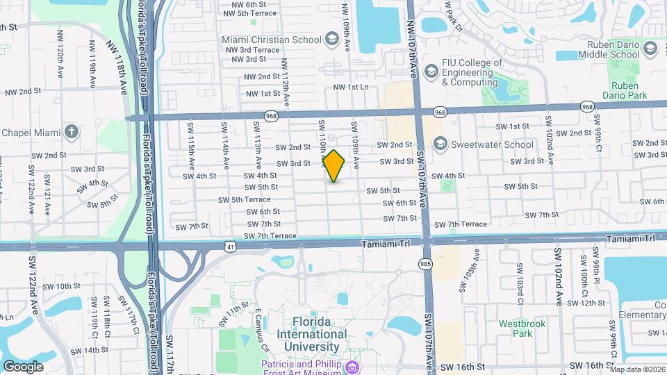 10971 SW 5th St Map and Location Details