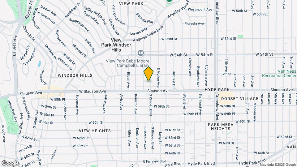 5733 S Rimpau Blvd Mapa y Detalles de la Ubicación