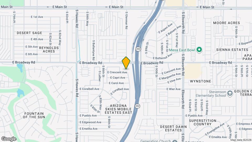 8748 E Crescent Ave Mapa y Detalles de la Ubicación