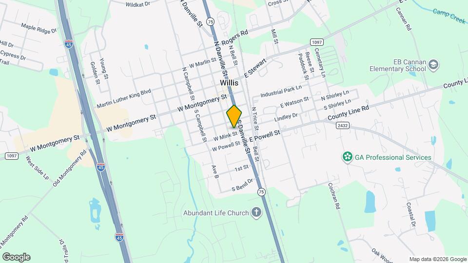 108 W Mink St Map and Location Details