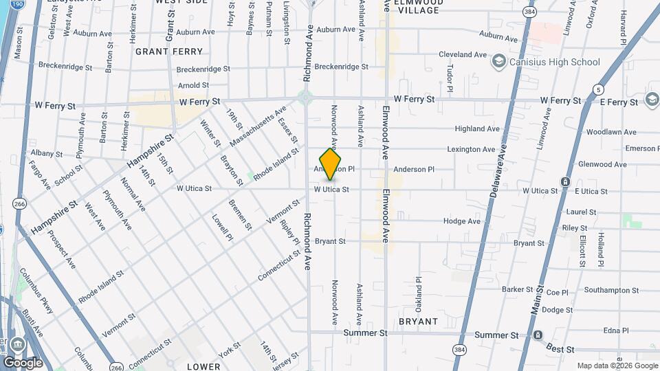 242 Norwood Ave, Unit Unit 2 - Upper Left Map and Location Details