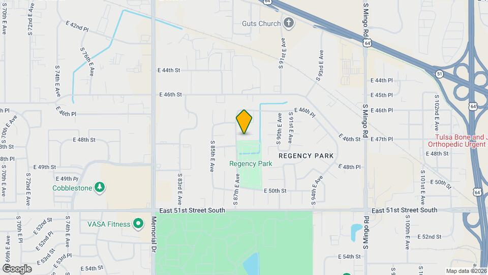 8716 E 47th Pl Mapa y Detalles de la Ubicación