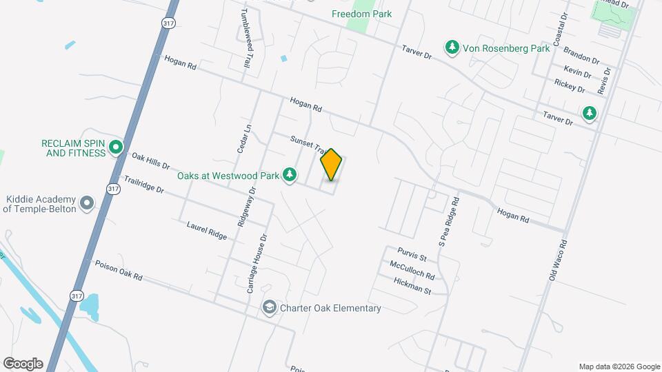 1718 Wood Creek Dr Mapa y Detalles de la Ubicación