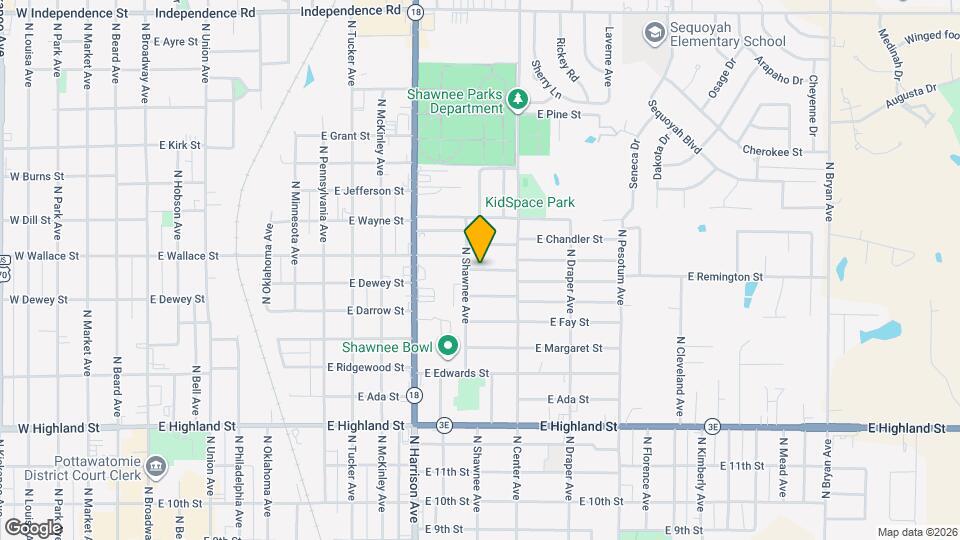 1115 E Parker St Map and Location Details