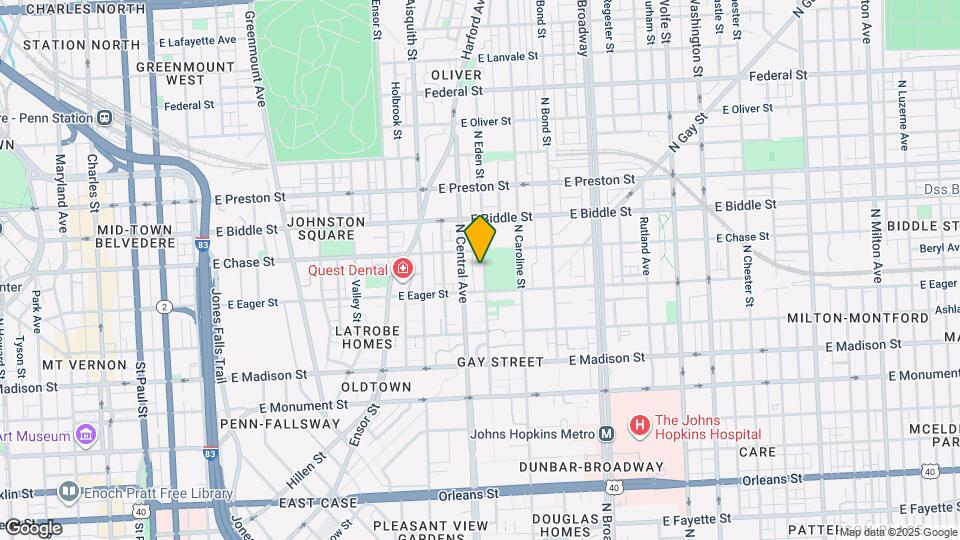 1028 N Eden St Map and Location Details