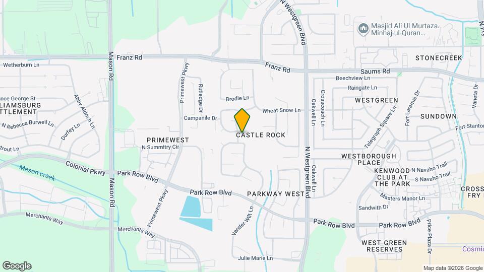 2114 Thorn Berry Creek Ln Map and Location Details