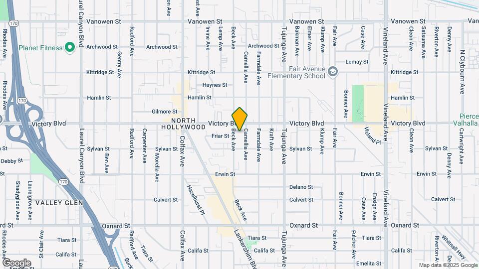 6336 Beck Ave Map and Location Details