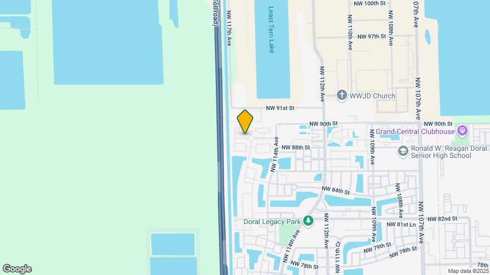 11601 NW 89th St Map and Location Details