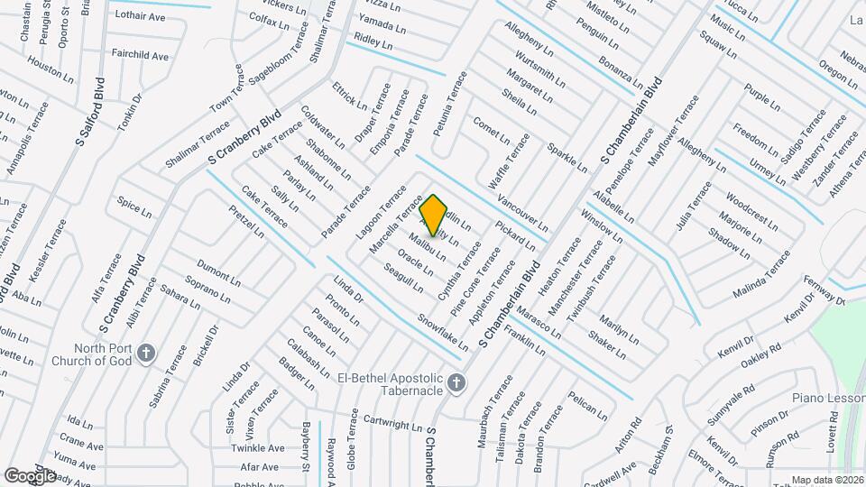 2486 Malibu Ln, Unit 102 Mapa y Detalles de la Ubicación