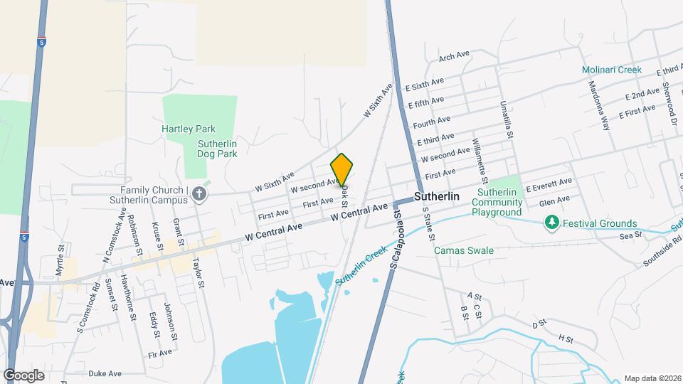 411 W First Ave Map and Location Details