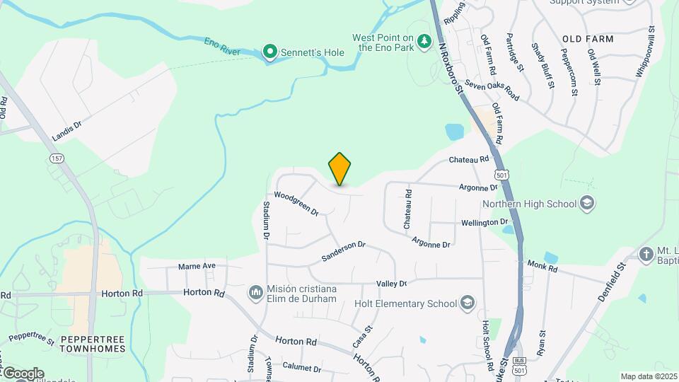 808 Woodside Park Ln Map and Location Details