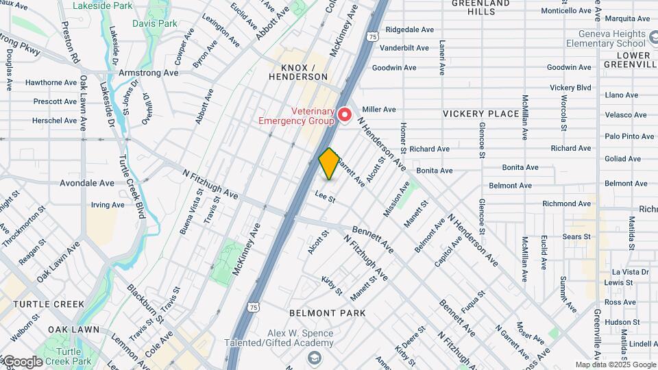 5018 Pershing St Map and Location Details