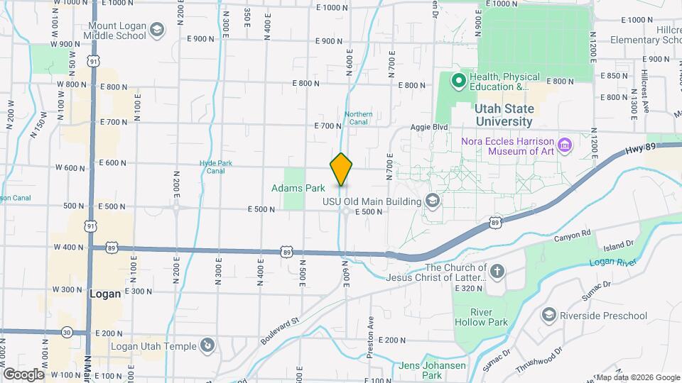 545 N 600 E Map and Location Details