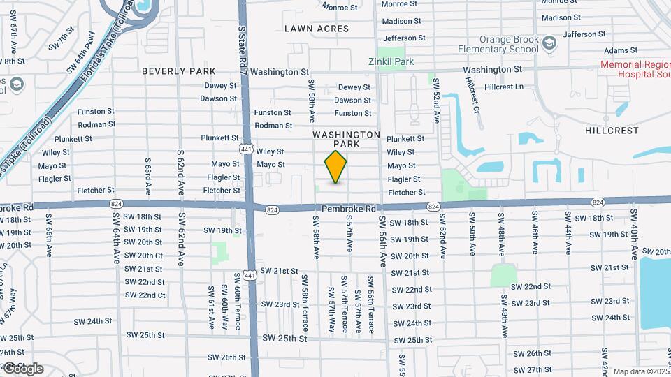 5721 Fletcher St Map and Location Details