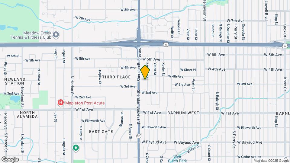 357 Zenobia St Map and Location Details