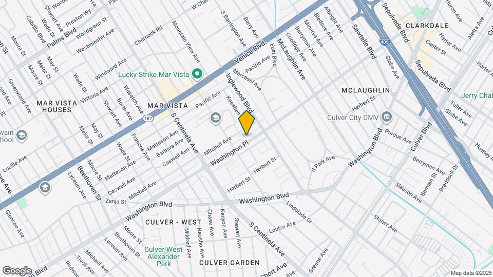 12107 Washington Pl Map and Location Details