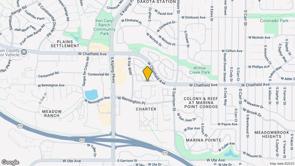 9610 W Chatfield Ave Mapa y Detalles de la Ubicación