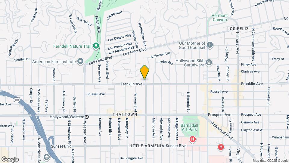 1909 Normandie Ave Map and Location Details