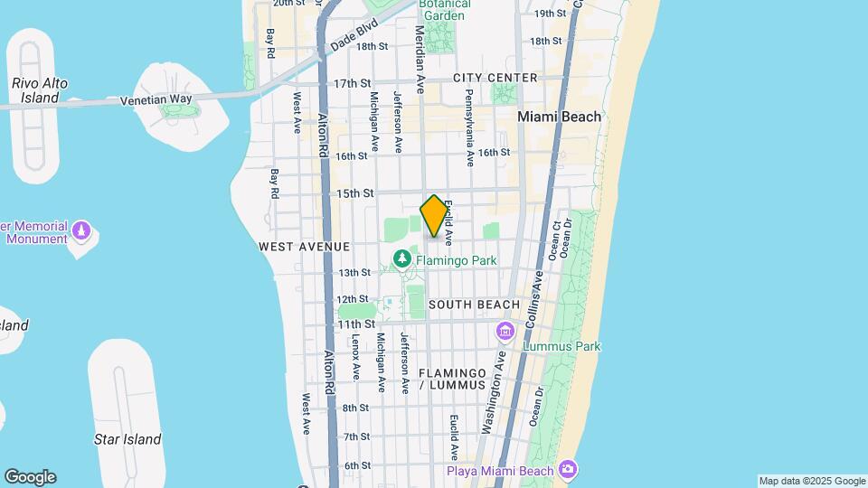 1361 Meridian Ave Mapa y Detalles de la Ubicación