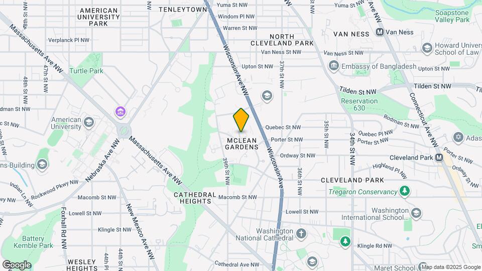 3623 38th St NW Map and Location Details