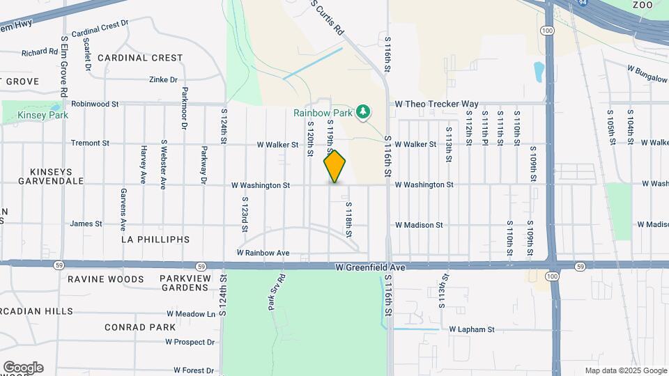 11825 W Washington St Map and Location Details