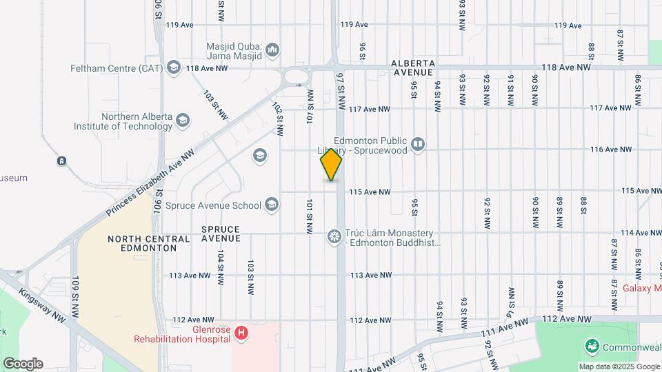 9704 115 Ave NW Map and Location Details