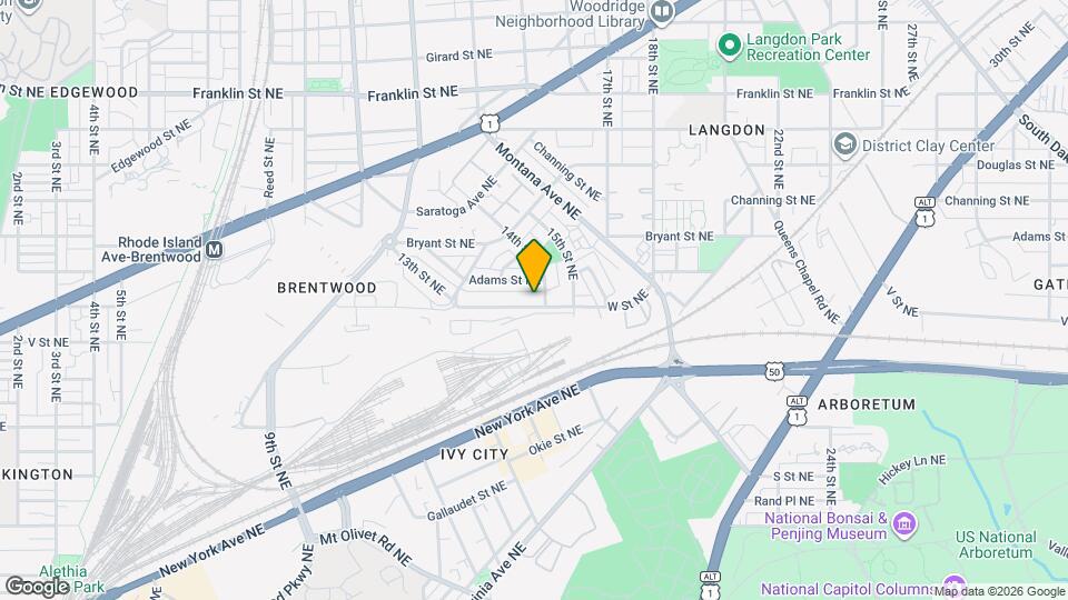 1376 W St NE Mapa y Detalles de la Ubicación