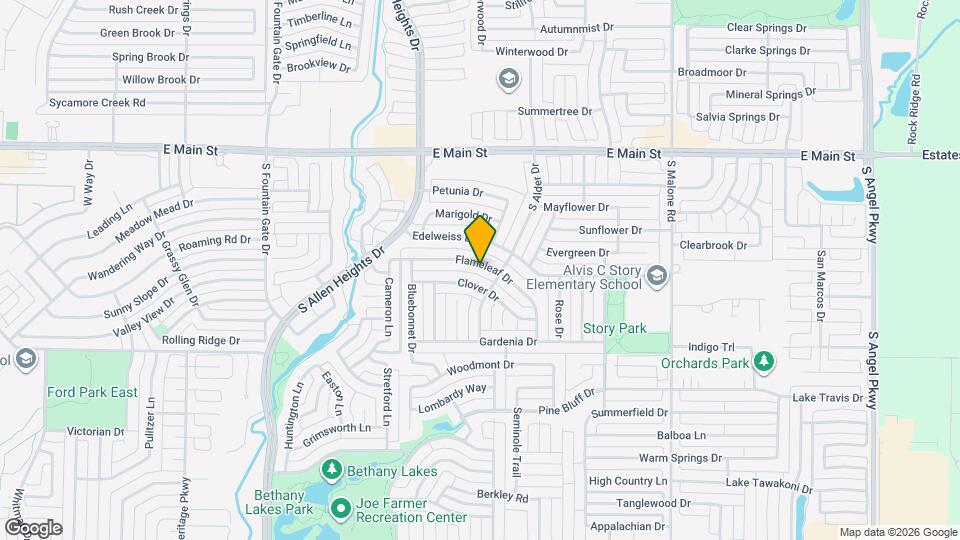 1410 Flameleaf Dr Map and Location Details