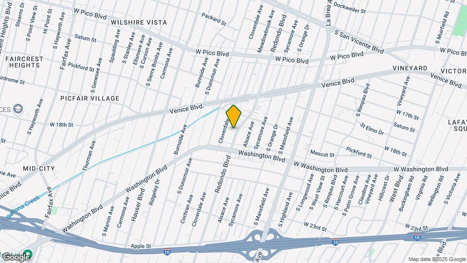 1849 Redondo Blvd Map and Location Details