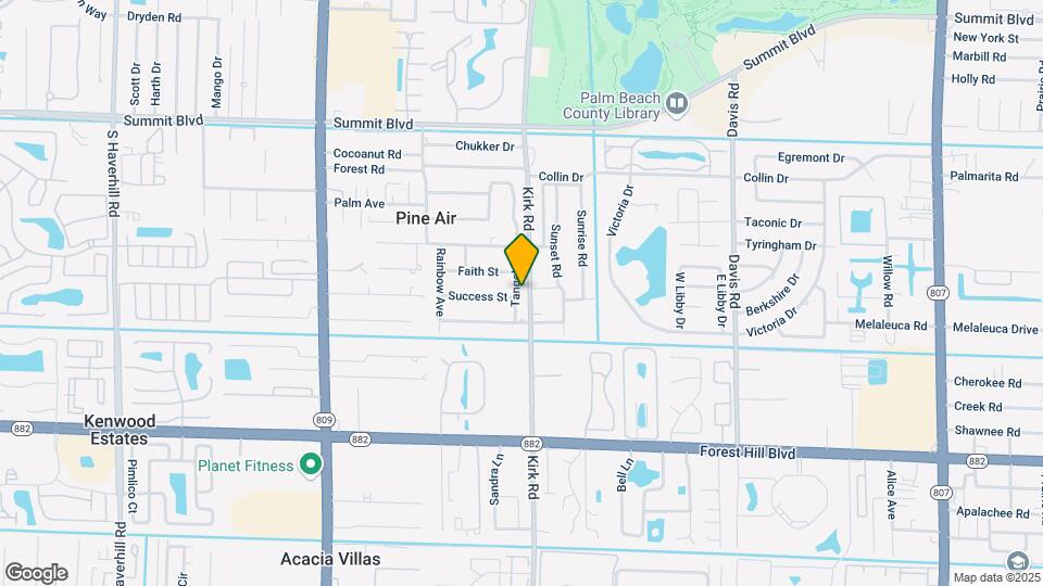 1405 Kirk Rd Map and Location Details