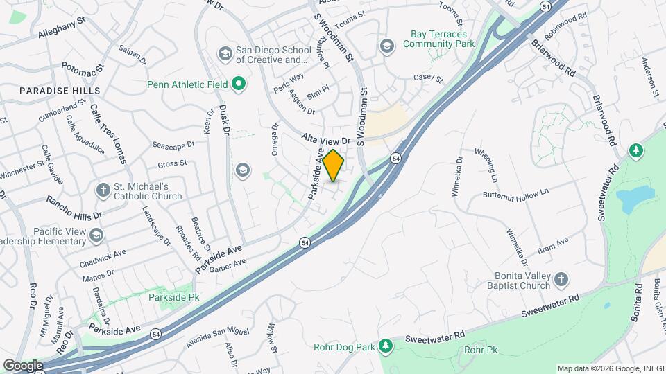 6837 Parkside Ave Map and Location Details