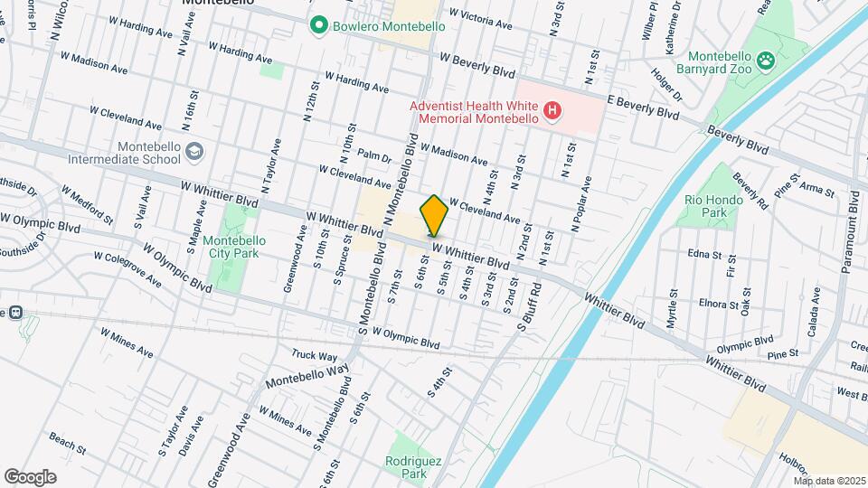 520 W Whittier Blvd Mapa y Detalles de la Ubicación